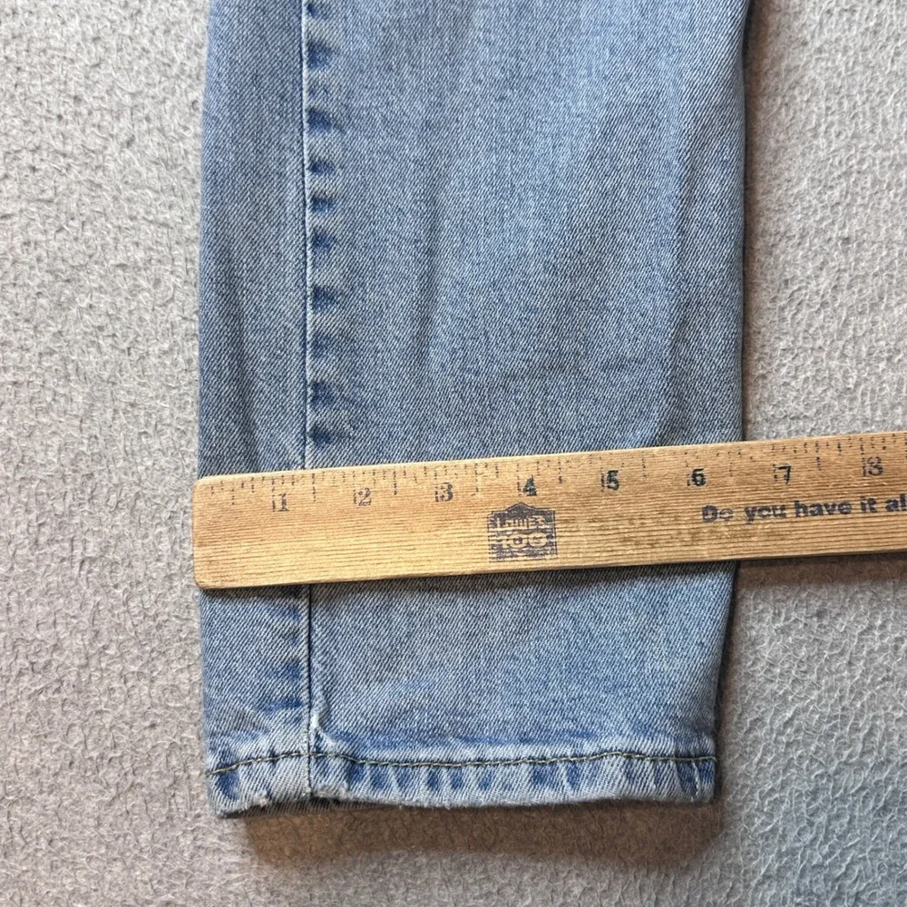 Levi's 502 Jeans Mens 31x32 (30x28) Light Wash Taper Tapered‎ Fit Stretch Denim
